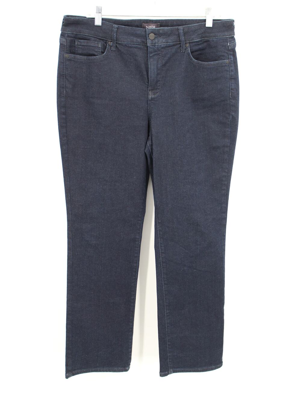 NYDJ Marilyn Straight Jeans Size 14P Petite Dark Wash